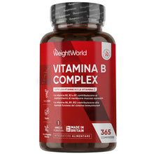 Carica l'immagine nel visualizzatore di Gallery, Vitamina B Complex, 365 Compresse Vegane, 1 al Giorno (1 Anno di Fornitura)