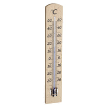 Carica l'immagine nel visualizzatore di Gallery, TFA Dostmann Set di termometri in legno, analogico, faggio, 95.1031, per misurare la temperatura interna, risparmio ener