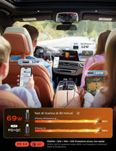 Carica l'immagine nel visualizzatore di Gallery, LISEN Caricatore Auto USB C 69W Retrattile PD 3.0 Accendisigari USB, Ricarica Rapido Caricabatterie, Accessori Auto Camp