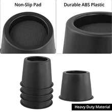 Carica l'immagine nel visualizzatore di Gallery, QWORK® 4 Pezzi rialzi per Letto Rotondi da 10 cm, rialzi per mobili Rotondi Resistenti, Fino a 990 kg, per Divano Letto,