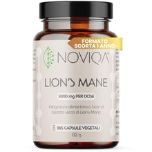 Carica l'immagine nel visualizzatore di Gallery, Lions Mane 3000 mg per Dose, 365 Capsule Vegetali, Lion's Mane Estratto Secco Titolato al 50% in Polisaccaridi, Hericium