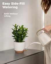 Carica l'immagine nel visualizzatore di Gallery, Bamworld Vaso per Piante da Interno con drenaggio Bianco 6 Pezzi Autoirrigante 12.7cm/14cm/15.2cm/16.5cm/17.8cm/20.3cm V