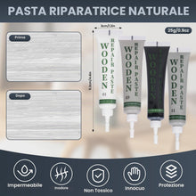 Carica l'immagine nel visualizzatore di Gallery, AOOWU Kit di Riparazione di Mobili, 4 Colori Set di Riparazione in Laminato, Kit di Riparazione per Legno, Stucco per Le