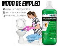 Carica l'immagine nel visualizzatore di Gallery, EQM - ECO-223 - Disincrostante WC Acido 1L - Anticalcare &amp; Ruggine