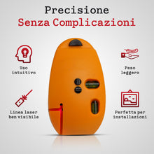 Carica l'immagine nel visualizzatore di Gallery, Metro Livella Laser Professionale con Doppia Bolla, Livella Multifunzione per Quadri, Mensole e Decorazioni, Livella a B