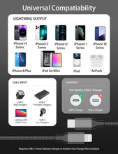Carica l'immagine nel visualizzatore di Gallery, Acecene Cavo di Ricarica per iPhone 1m [2 pezzi], Cavo di Ricarica Rapida per iPhone da USB C a Lightning Certificato MF