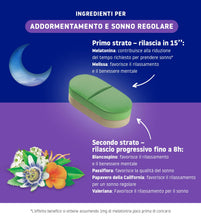 Carica l'immagine nel visualizzatore di Gallery, Valdispert Sonno Completo, 30 Compresse, Integratore Sonno con Melatonina