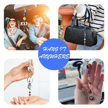 Carica l'immagine nel visualizzatore di Gallery, Ciondolo per auto malocchio, accessorio per la decorazione dell'auto, perline blu malocchio per protezione e felicità, c