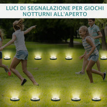 Carica l'immagine nel visualizzatore di Gallery, Carehabi 8 Pezzi lampade solari da giardino, luci da esterno giardino solari, IP68, impermeabili,luci solari esterno per