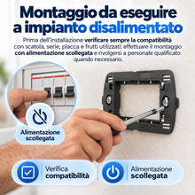 Carica l'immagine nel visualizzatore di Gallery, Topolenashop 5 Supporti Compatibili BTicino Living International e Living Light – Telai per Placche, Interruttori e Frut