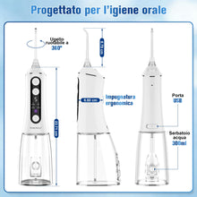Carica l'immagine nel visualizzatore di Gallery, TUREWELL Idropulsore Dentale Portatile with UV Mode, Irrigatore Orale