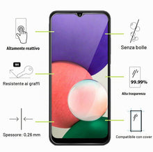 Carica l'immagine nel visualizzatore di Gallery, Vetro Temperato per Samsung Galaxy A13 4G / A13 5G [2 Pezzi] Vetrino Protettivo Pellicola Protezione Schermo