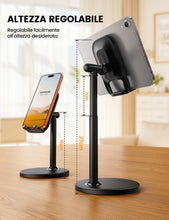Carica l'immagine nel visualizzatore di Gallery, Lamicall Supporto Telefono Scrivania Regolabile [Altezza/Angolo Regolabili]