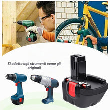 Carica l'immagine nel visualizzatore di Gallery, 12V 4,8Ah Batteria per Bosch BAT043 BAT045 BAT120 BAT139 2607335542 2607335526 2607335274 2607335709 GSR 12-2 12VE-2 PSR