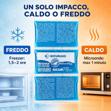 Carica l'immagine nel visualizzatore di Gallery, SICURAID Ghiaccio Gel Riutilizzabile Caldo Freddo FLEX - 1 Pezzo