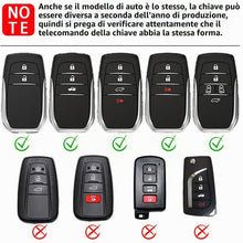 Carica l'immagine nel visualizzatore di Gallery, Custodia per chiave auto Toyota, per Toyota Camry Land Cruiser, Sienna Venza Hilux Fortuner Highlander Tundra Corolla Pr