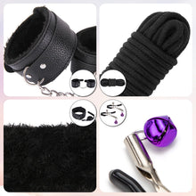 Carica l'immagine nel visualizzatore di Gallery, Set Bondage 11 Pezzi per San Valentino, SM Sessuale Set Restrizioni BDSM con Manette Caviglia Morsetti Capezzoli, Sex To
