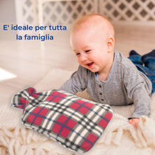 Carica l'immagine nel visualizzatore di Gallery, Mobiclinic, Borsa acqua calda, Boule, Marchio europeo, Con fodera trama scozzese, Marcatura ce, Flessibile, Morbida in c