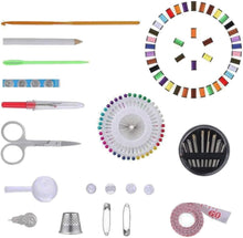 Carica l'immagine nel visualizzatore di Gallery, PARENCE – Kit da cucito completo con custodia a zip – 40 bobine di filo multicolore, aghi, ferri, forbici, accessori da cucito – Ideale per principianti, casa e viaggi