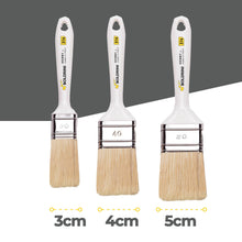 Carica l'immagine nel visualizzatore di Gallery, Set 3 Pennelli Boldrini per pittura con Manico in plastica 3/4/5 cm – Ideali per Pareti, Legno e Ferro – Pennelli per Sm