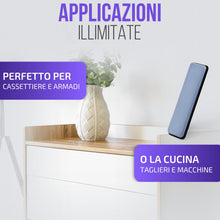 Carica l'immagine nel visualizzatore di Gallery, Filzada® 8x Piedini per Mobili Autoadesivi Teflon 70x19 mm - Scivoli PTFE