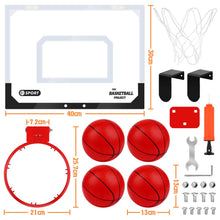 Carica l'immagine nel visualizzatore di Gallery, Dreamon Mini Canestro Basket Kit da Camera Bambini，Tabellone Basket Interno Giocattoli Sportivi per Bambino