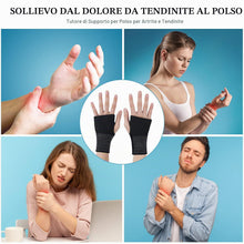Carica l'immagine nel visualizzatore di Gallery, AOOWU Fascia da Polso, 2 pezzi Supporto Polso Elastica Ambidestra, Tutore Tunnel Carpale, Tutore Polso per Dolori Artico