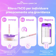 Carica l'immagine nel visualizzatore di Gallery, Easy@Home 40 Test Ovulazione + 10 Test Gravidanza, Altamente Preciso e Affidabile –Alimentata da gratuita Italiana APP P