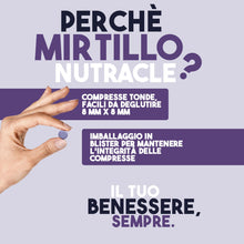 Carica l'immagine nel visualizzatore di Gallery, Nutracle Mirtillo nero 60 compresse da 600mg | Integratore Microcircolo Gambe, Capillari, Vene Occhi e Vista | Drenante 