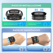 Carica l'immagine nel visualizzatore di Gallery, Misxi 2-Pezzi Cover Rigida per PC con Protezione in Vetro Temperato per Samsung Galaxy Watch 9/8 44mm, Custodia Anti-Sca