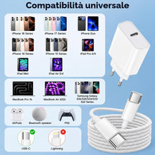 Carica l'immagine nel visualizzatore di Gallery, 30W Caricatore per iPhone 17/16/16 Pro/16 Pro Max/16 Plus/15/15 Pro/15 Plus/iPad Pro/iPad Air,Caricabatterie iPhone Cari