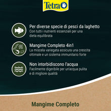 Carica l'immagine nel visualizzatore di Gallery, Tetra Pond Multi Mix 4 L Mangime per Pesci, Composto da 4 Diversi Tipi di Cibo (Cibo in Scaglie, Bastoncini, Gammarus, W