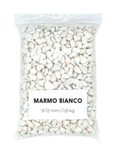 Carica l'immagine nel visualizzatore di Gallery, Ghiaia Bianco 1,8Kg - Sassolini Decorativi (9-12 mm)