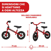 Carica l'immagine nel visualizzatore di Gallery, Chicco Bicicletta Bambini Senza Pedali 2-5 Anni, Bici Senza Pedali Balance Bike per l'Equilibrio, bici senza pedali 2 an