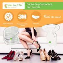 Carica l'immagine nel visualizzatore di Gallery, Solette Mezzo Plantare Cuscinetti per Piedi, Avampiede e Posteriore per scarpe troppo grandi | Cuscinetto Antiscivolo pe