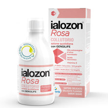 Carica l'immagine nel visualizzatore di Gallery, Gemavip Ialozon Rosa Collutorio con olio d’oliva ozonizzato, acido ialuronico, vitamina E, citrato di potassio e bicarbo