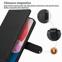 Carica l'immagine nel visualizzatore di Gallery, Tawarror Cover Premium Pelle PU per Samsung Galaxy A13 4G, Nero