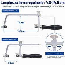 Carica l'immagine nel visualizzatore di Gallery, Cnmade, sega per gioielleria professionale con telaio regolabile e 144 lame, kit per la creazione di gioielli