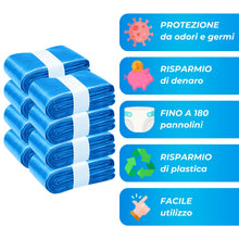 Carica l'immagine nel visualizzatore di Gallery, 8 Ricariche Mangiapannolini 8 Metri Profumate Anti-Odore