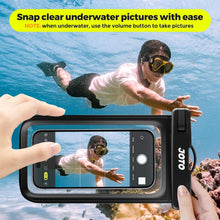Carica l'immagine nel visualizzatore di Gallery, JOTO Custodia Impermeabile Smartphone 30M/IPX8, Universale Cover Subacquea