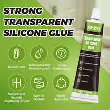 Carica l'immagine nel visualizzatore di Gallery, 100ml Silicone Trasparente Sigillante,Impermeabile, Resistente Agli Adesivi