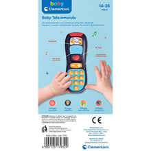 Carica l'immagine nel visualizzatore di Gallery, Clementoni Baby Baby Telecomando, Gioco Prima Infanzia Bambini 10-36 Mesi, Centro attività con 12 Tasti per Imparare Par