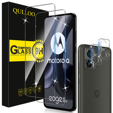 Carica l'immagine nel visualizzatore di Gallery, QULLOO Pellicola Protettiva per Motorola Moto Edge 30 Neo [2 Pezzi] + Pellicola Fotocamera [2 Pezzi], 9H Durezza HD Chia