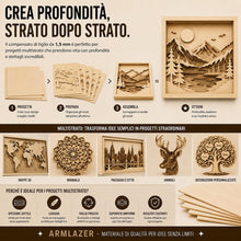 Carica l'immagine nel visualizzatore di Gallery, ARMLAZER COMPENSATO A4 300 x 210 х 1,5mm, 16 Pezzi, Pannelli di Legno, Pirografia, Tavola Modello Casa, Fai Da Te Fatto 