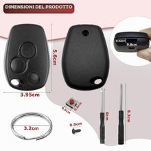 Carica l'immagine nel visualizzatore di Gallery, 2 Pezzi Guscio Chiave Auto 3 Tasti Compatibile con R-enault Twingo Master Modus Kangoo Clio Trafic Vivaro Espace Dacia D