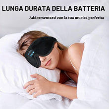 Carica l'immagine nel visualizzatore di Gallery, Mascherina per dormire con cuffie Bluetooth, mascherina per dormire 3D senza fili, per dormire sul fianco/sulla schiena,