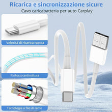 Carica l'immagine nel visualizzatore di Gallery, Cavo USB A to USB C, [set da 2] 2 Metro Cavo Ricarica Rapida Type C per iPhone 18/17/16/15, Duo, Air, Plus, Samsung Gala