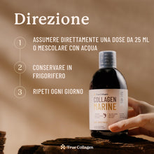 Carica l'immagine nel visualizzatore di Gallery, True Collagen Premium 11.000mg Collagene Marino Liquido 500ml