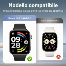 Carica l'immagine nel visualizzatore di Gallery, Diruite 3 Pezzi Custodia per Xiaomi Redmi Watch 6 Vetro Temperato,Ultra Sottile HD Resistente Graffi PC Protettiva Total