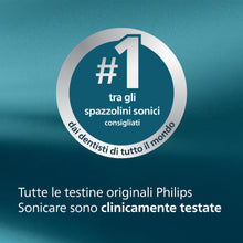 Carica l'immagine nel visualizzatore di Gallery, Philips Sonicare InterCare - Testine di ricambio originali per spazzolino elettrico, bianco, confezione da 4, HX9004/87